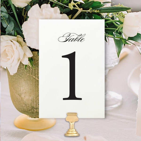 1-40 Printable Wedding Table Numbers for Instant Download. Size 4x6" Black and White Table Numbers for Frame or Stand. Event Table Numbers.