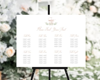 Baby Shower Seating Chart Bonjour Baby Pink French Baby Shower Sign Template. Girl Baby Shower Download, Customize with Templett. Size 24x18