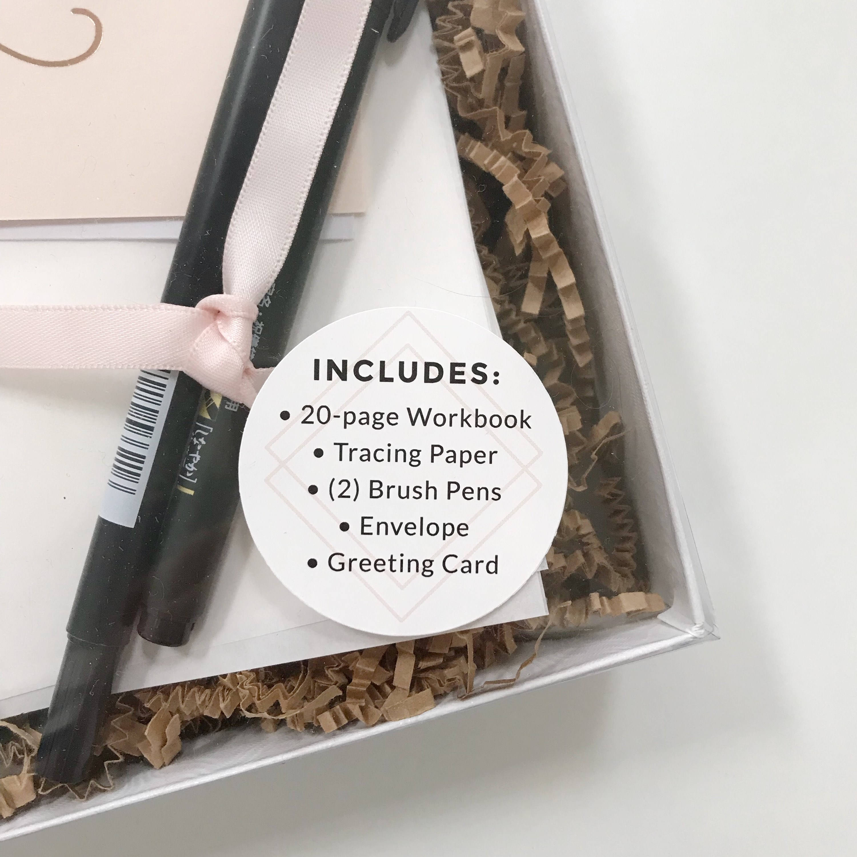 Brush Lettering Kit for Beginners DIY Brush Lettering Gift Etsy