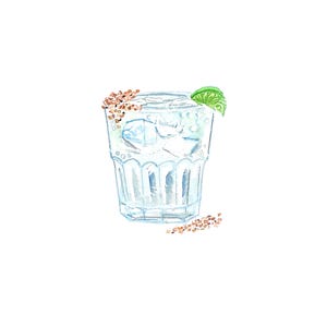 Ranch Water with Tajin Rim Digital Image Digital Download. JPG, PNG for Wedding Bar Sign Design, Event Signage, or Crafts. Tequila Cocktail