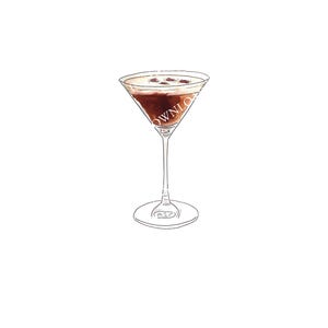 Espresso Martini Digital Image Digital Download. JPG, PNG for Wedding Bar Sign Design, Event Signage, or Crafts. Chocolate Martini Cocktail