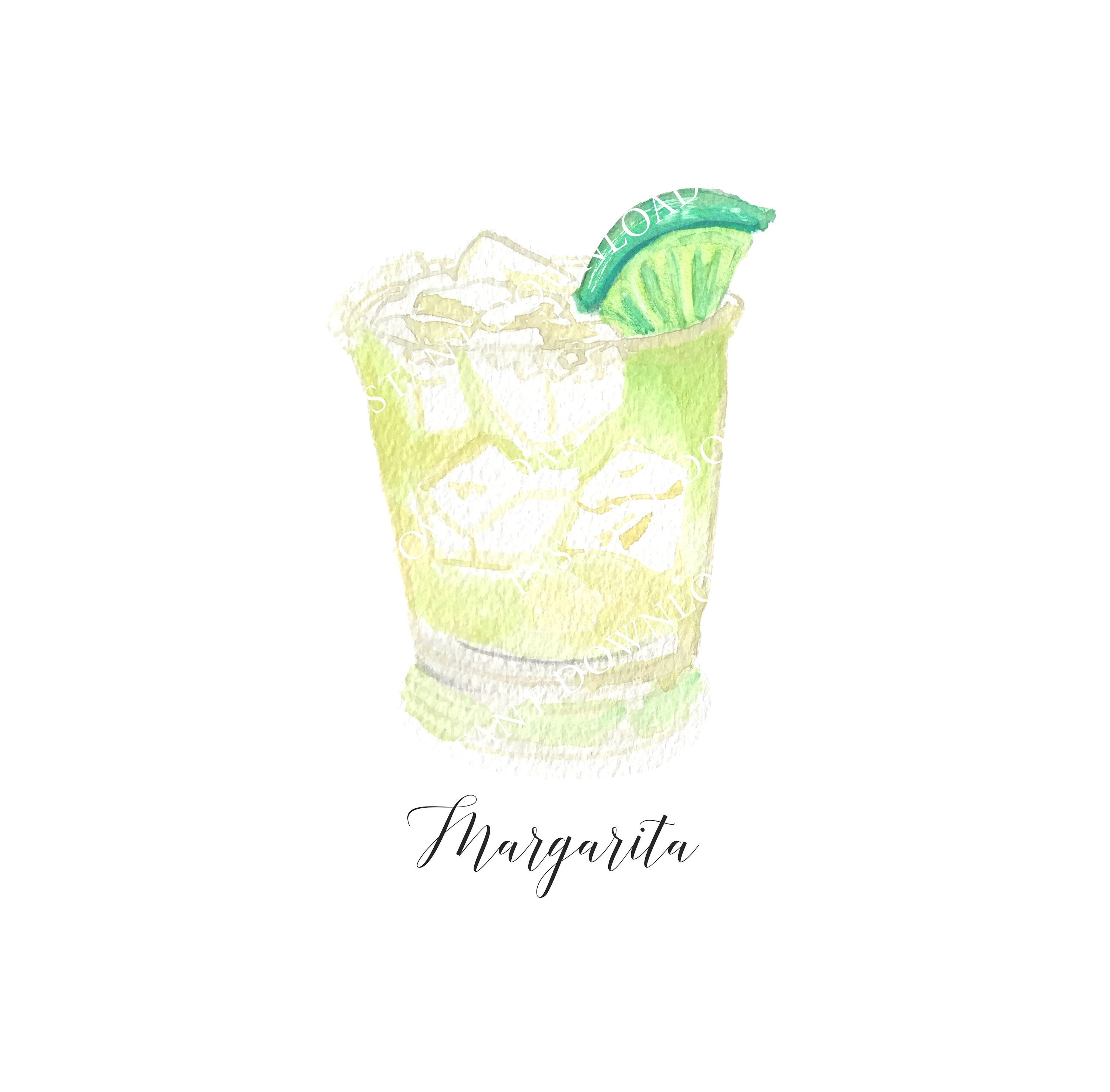 Margarita With Lime Digital Image Digital Download. JPG, PNG for