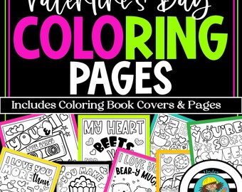 Valentines Day Easy Coloring Pages for kids| Funny Pun Coloring Pages| Kid Valentine Cards| Kids Coloring Pages| Valentine cards