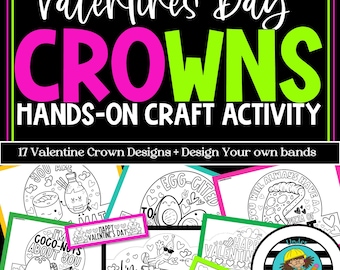 Valentine's Day Crown Hat Template