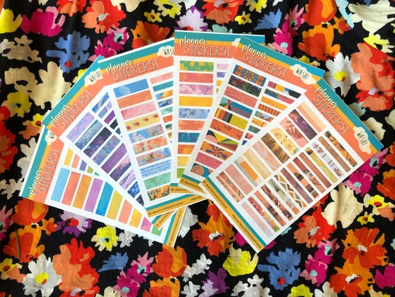 Washi Tape Sticker Sheet Deco Stickers for Planner Bullet - Etsy