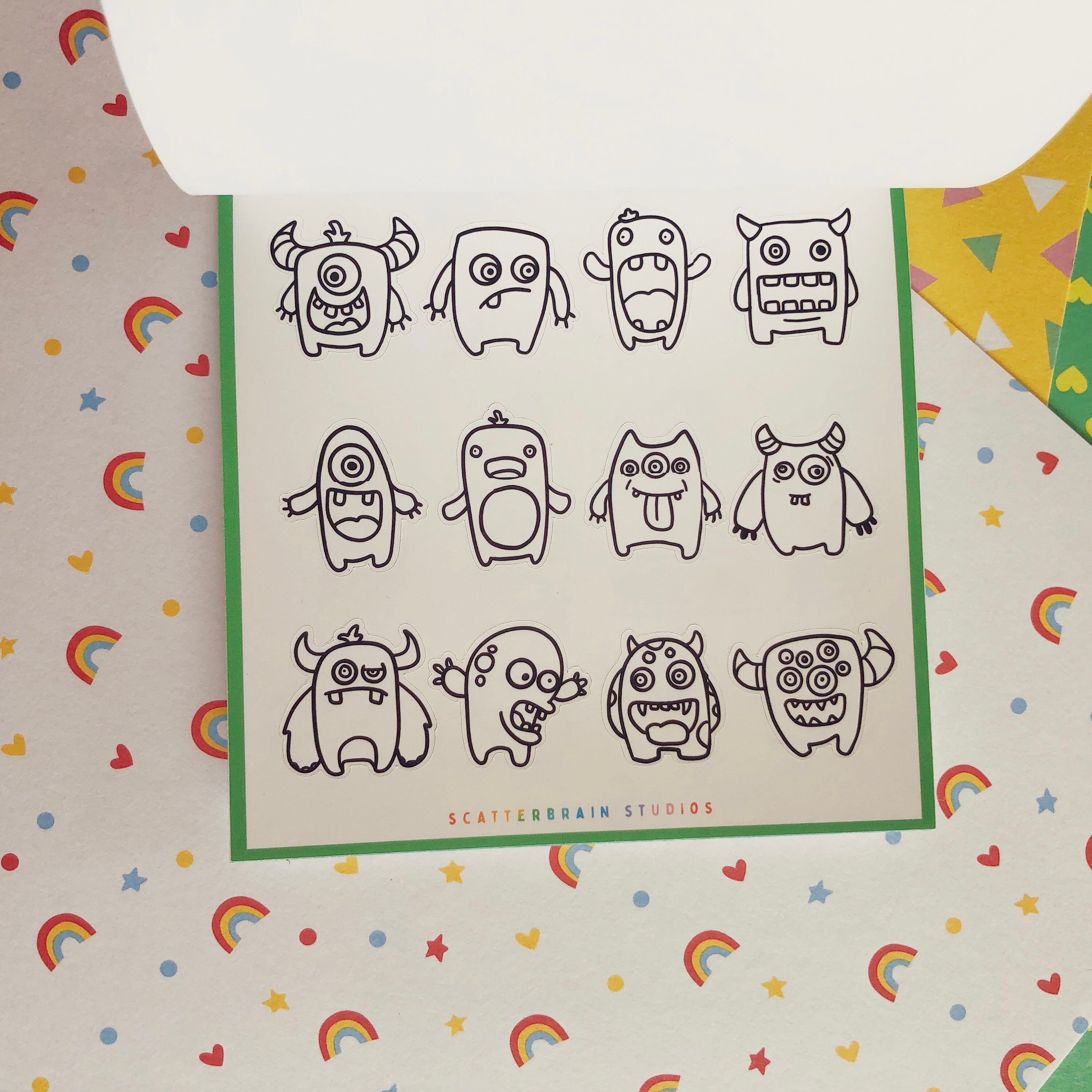 DIY Coloring Sticker Book Handmade Stickers for Kids, Parents, Teachers