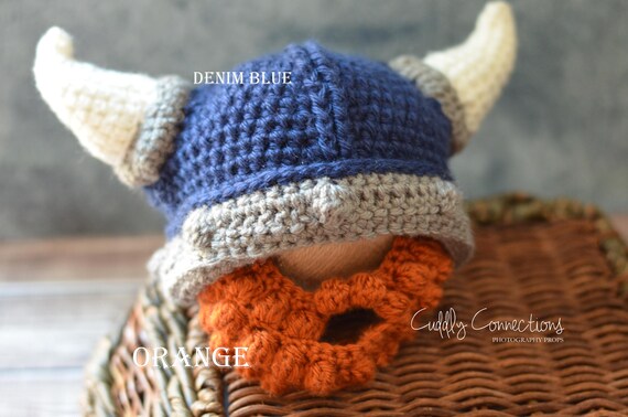 Viking Baby Beard Hat Crochet Viking 