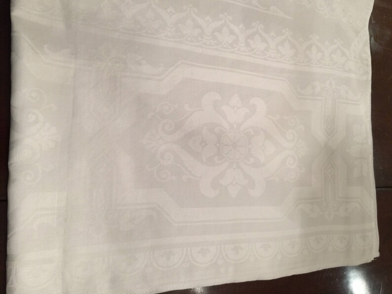 Mostly Linen Needlework 11 Small Tablecloths Shades of White