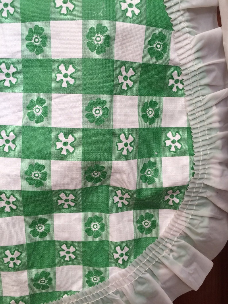 Vintage Plastic Apron Green Picnic Check/plaid Waist Style Etsy UK