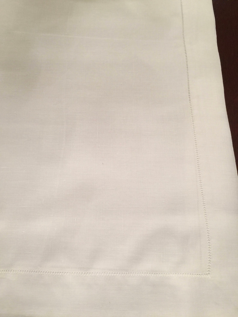 Mostly Linen Needlework 11 Small Tablecloths Shades of White