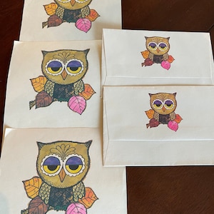 Vintage Stationary, Owl! 1970’s