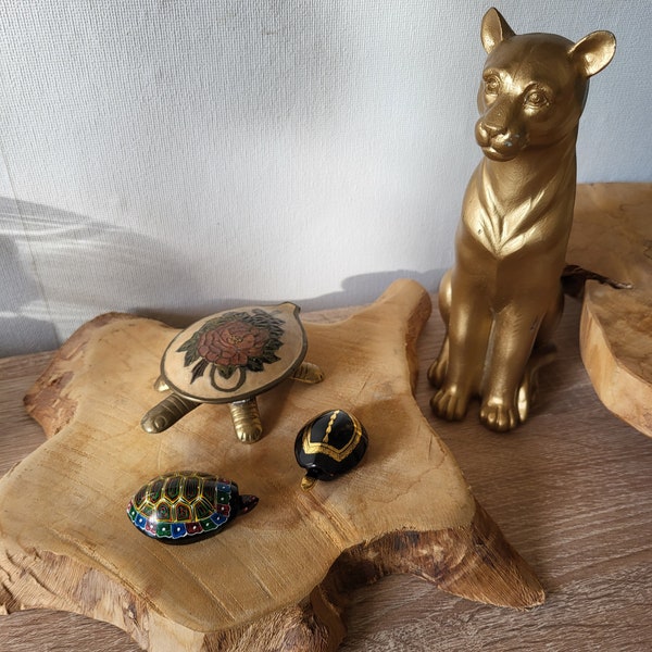 Lot de 3 tortues boîte à bijoux collection