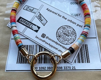 1" Ring- Felted Foil Custom Handmade Charm Collar™