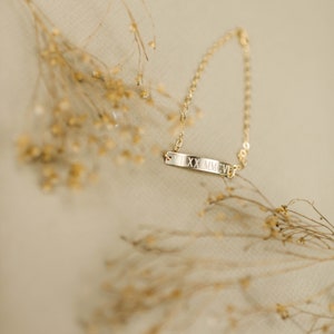 Gold Bar Bracelet, 14k Engraved Bracelet,Personalized Bracelet,Custom name Bracelet,Initial Bracelet, Name Bracelet,Monogram Bracelet image 5