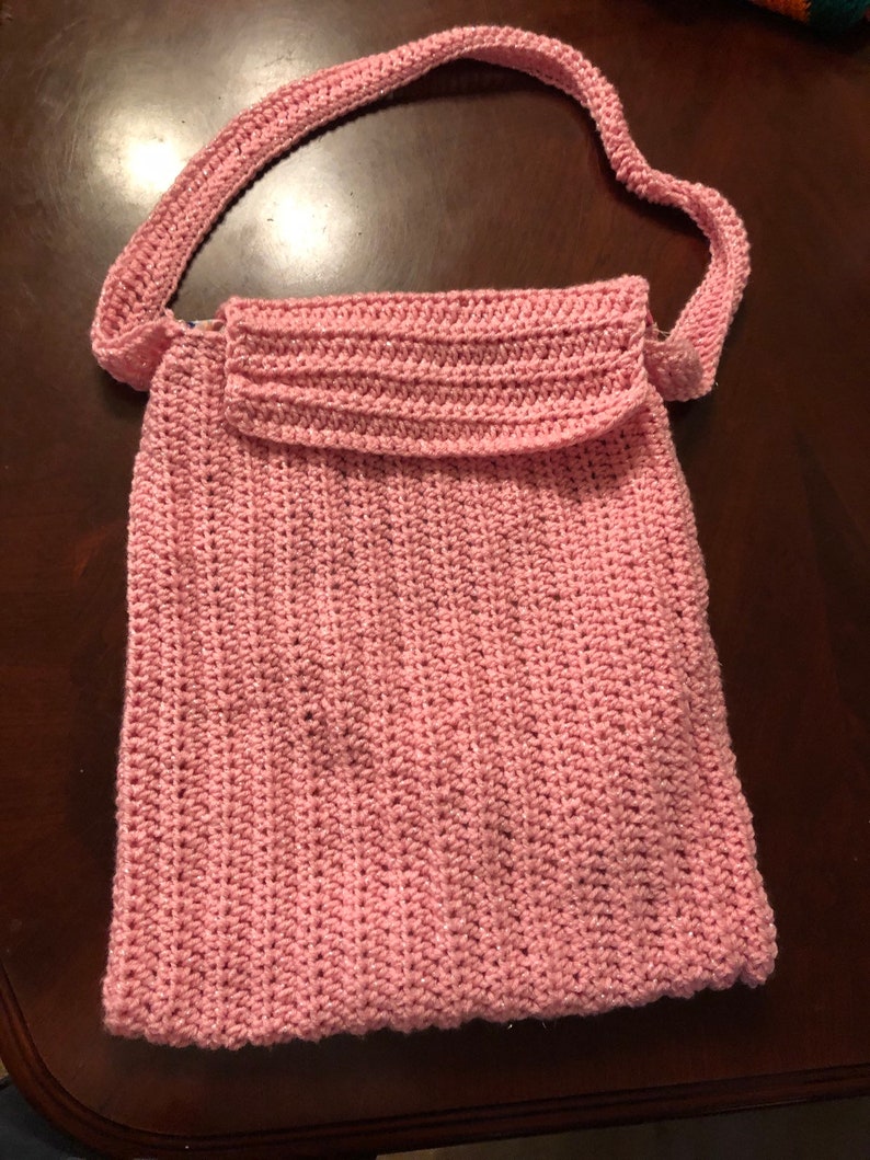 crochet messenger bag