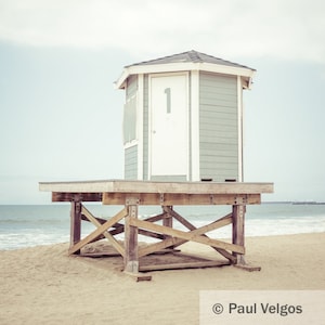 Lifeguard Tower Art: Lifeguard Stand Art, Seal Beach Art Print, Lifeguard Station, Orange County Gifts, Seal Beach Poster, Orange County CA