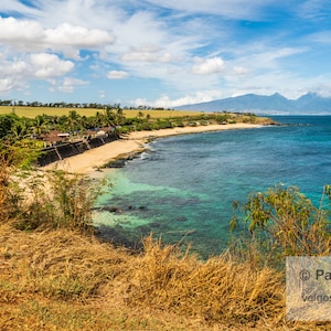 Paia Hawaii Print: Maui Wall Art Poster, Hookipa Beach Photo, Maui Hawaii Gifts, Hawaiian Canvas Art, Maui Photography, Maui Landscape Art