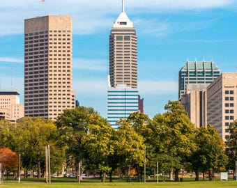 Indianapolis Skyline Print: Indiana Canvas Decor, Indianapolis Photo, Indy Cityscape, Indiana Wall Art, Indianapolis Poster, Indiana Artwork