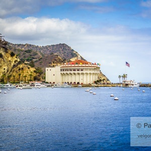 Catalina Casino Art: Catalina Island Art, California Print, Catalina Island Gift, California Canvas Wall Art, Catalina Poster, Catalina CA