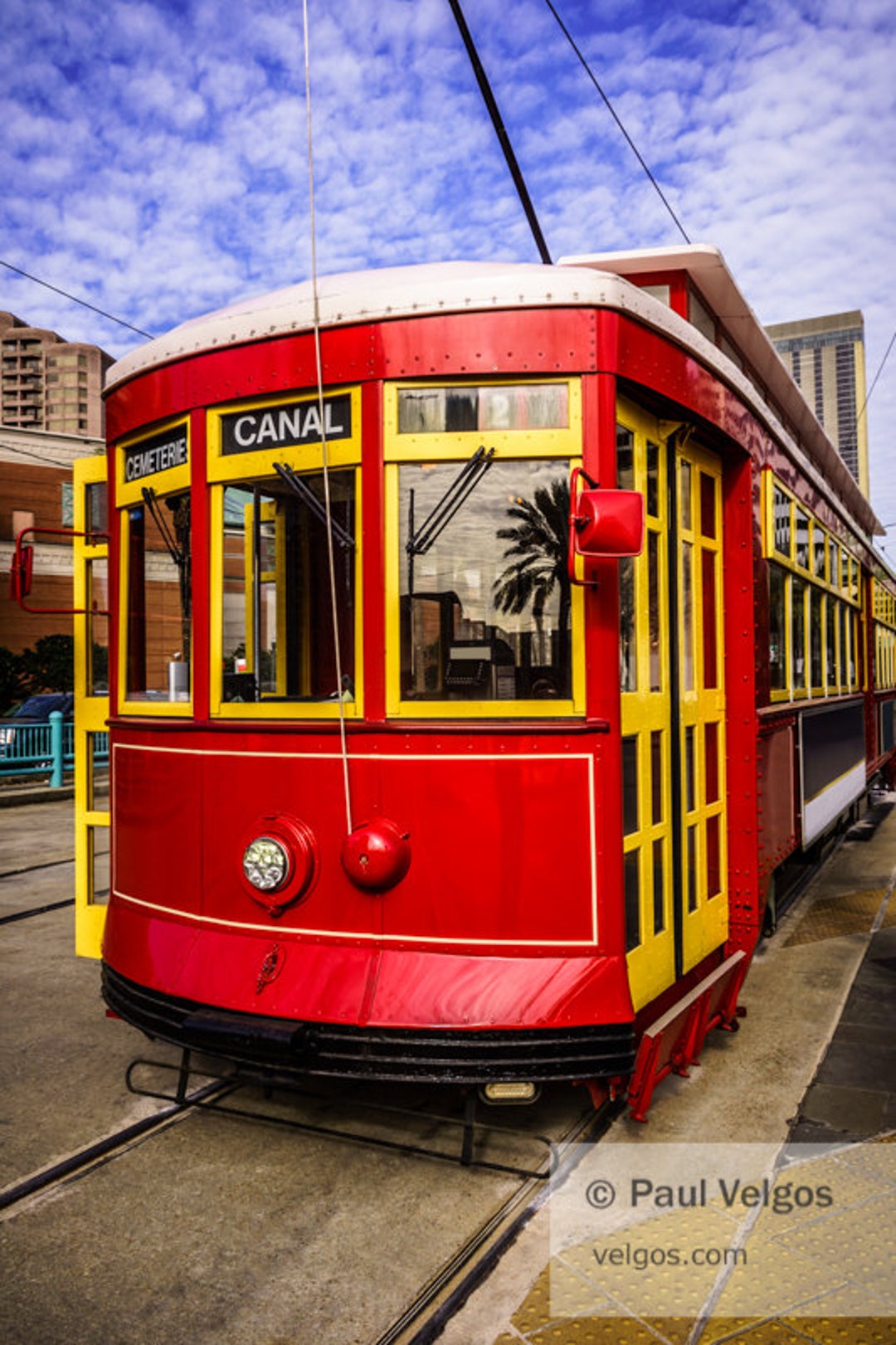 New Orleans Print New Orleans Street Car Poster, Louisiana Streetcar