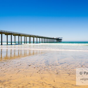 La Jolla Pier Print: San Diego Artwork, La Jolla Wall Art, San Diego Poster, La Jolla Canvas, Southern California Photo, San Diego Gifts