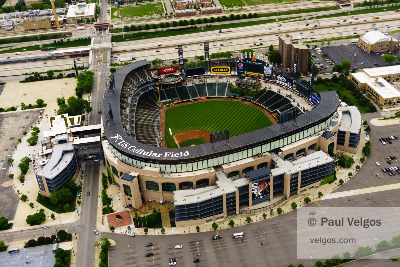 Buy Chicago White Sox Print: Comiskey Park Poster Guaranteed Rate