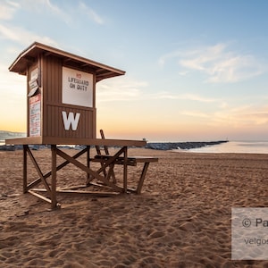 Newport Beach Print: Newport Wedge Jetty Lifeguard Tower W, Newport Beach Canvas, Lifeguard Stand Art, Orange County CA, Southern California