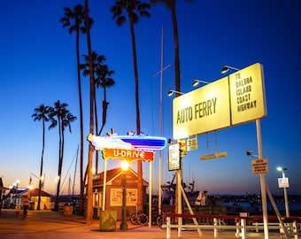 Newport Beach Print: Balboa Island Ferry, Orange County Poster, Newport Beach Canvas, Southern California Wall Art, Newport Beach Photo