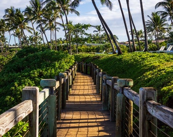 Maui Wall Art Print: Maui Hawaii Poster, Wailea Beach Path, Maui Photography, Maui Hawaii Gifts, Maui Landscape Art, Hawaiian Artwork Photo