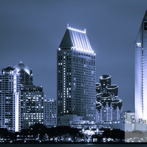 San Diego City Prints: San Diego Skyline Wall Art, California Canvas Wall Art, San Diego Poster, San Diego California, San Diego Cityscape