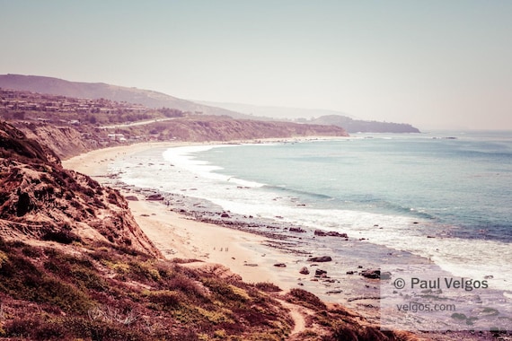 Crystal Cove Art: Newport Beach Print, Southern California Coast Art, Newport Beach Canvas, Orange County CA, Newport Beach Poster Retro
