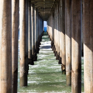 Huntington Beach Pier Print: Huntington Beach Art, Orange County Poster, Huntington Beach Artwork, Southern California Canvas Wall Art