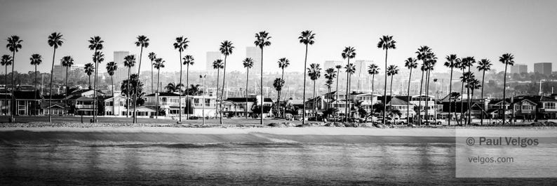 Newport Beach Skyline Wall Art: Southern California Coast Art, Newport Beach Print, Orange County Poster, Newport Beach Canvas, Retro Decor Bild 4