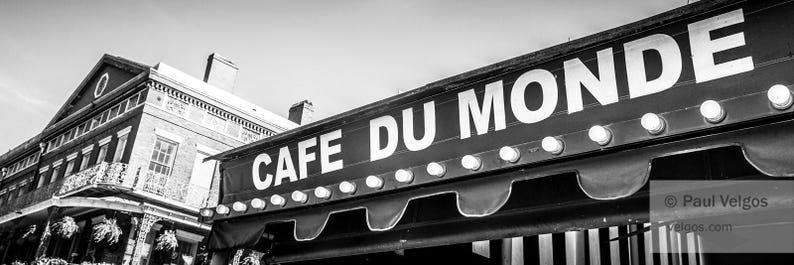 New Orleans Print: Cafe Du Monde Art, New Orleans Canvas, Louisiana Poster, French Quarter Decor, New Orleans Gifts, Louisiana Wall Art image 3