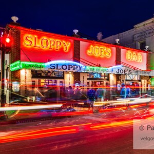 Sloppy Joes Bar Print: Sloppy Joes Bar Picture, Key West Wall Art, Florida Keys Poster, Key West Canvas, Florida Home Decor, Key West Gifts