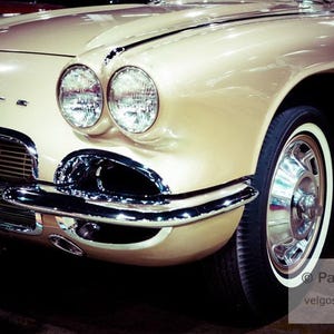 Corvette Art – Chevy Corvette Print, Chevrolet Gift, Large Canvas Prints, Garage Decor, Mancave Wall Art, Car Photography, Black and White afbeelding 1