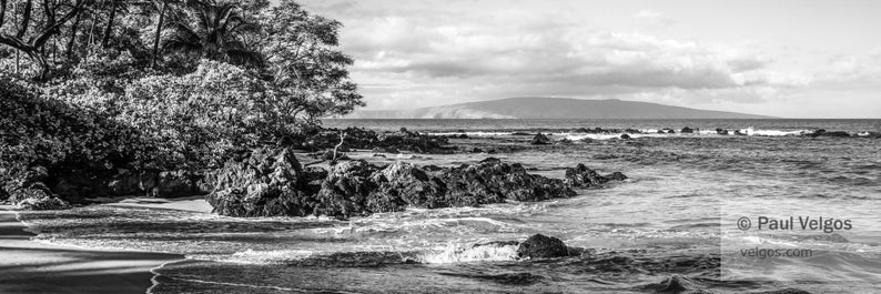 Maui Beach Print: Maui Hawaii Poster, Mokapu Beach Photo, Maui Photography, Hawaiian Canvas Art, Maui Hawaii Photo, Hawaii Home Decor Gifts image 4