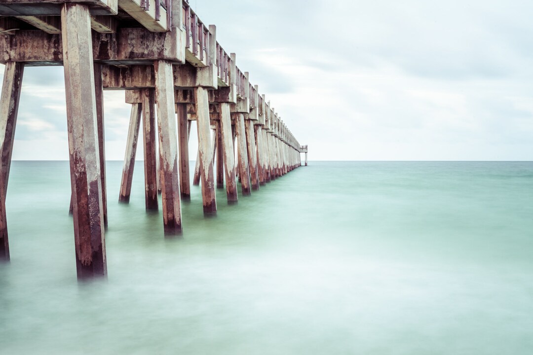 Pensacola Beach Pier Art: Pensacola Beach Canvas Gulf Coast - Etsy