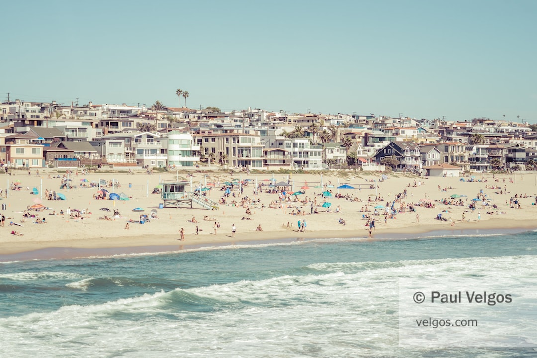 Manhattan Beach Art Los Angeles Beach Wall Art, Southern California Coast Art Print, Manhattan