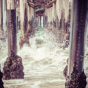 Ocean Pier Wall Art: Newport Beach Pier Print, Southern California Piers, Orange County Pier, Newport Beach Canvas, Pier Photography Artwork