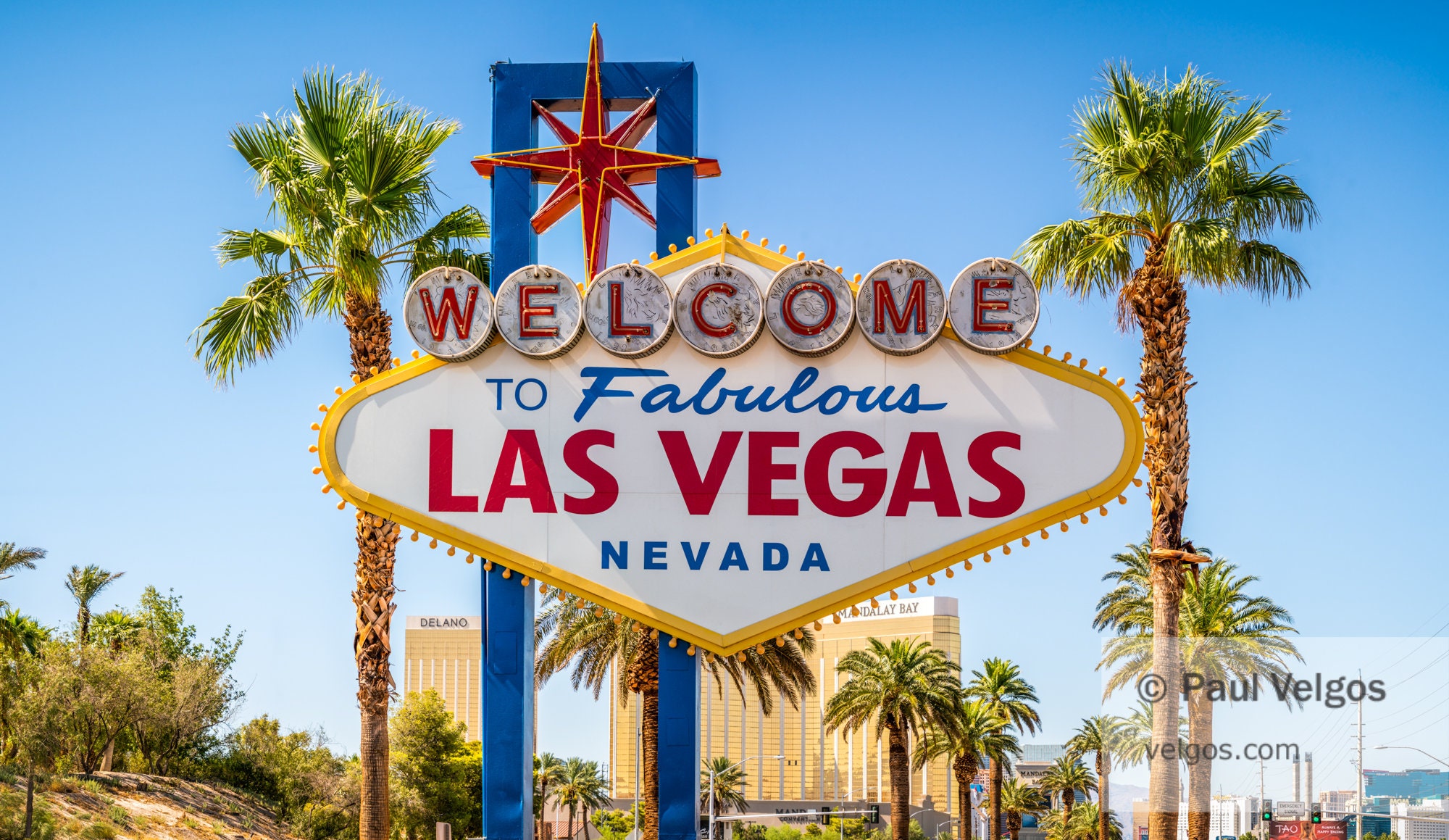 Las Vegas Sign Print: Welcome to Las Vegas Sign Photo Las 