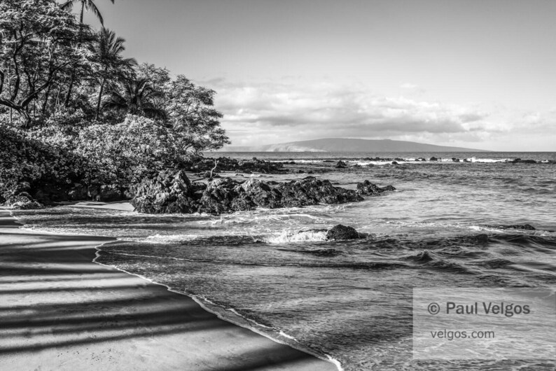 Maui Beach Print: Maui Hawaii Poster, Mokapu Beach Photo, Maui Photography, Hawaiian Canvas Art, Maui Hawaii Photo, Hawaii Home Decor Gifts image 3