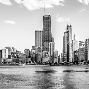 Chicago Skyline Print: Chicago Skyline Canvas Wall Art, Chicago Skyline Wall Decor, Downtown Chicago Art, Cityscape Poster, City Photography image 4