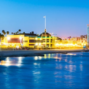 Santa Cruz Art Print: Beach Boardwalk Art, California Canvas, Santa Cruz Poster, Extra Large Wall Art, California Artwork, Santa Cruz Photo