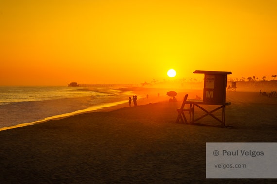 Newport Beach Lifeguard Tower Wall Art Print Orange County Etsy