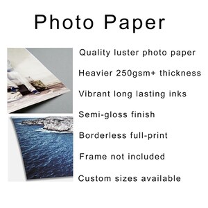 a poster with a picture of a lighthouse and the words photo paper