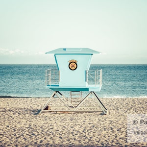 Santa Cruz Poster: Lifeguard Stand Art, California Canvas, Lifeguard Tower Art, Santa Cruz Print, Coastal Beach Decor, Lifeguard Station
