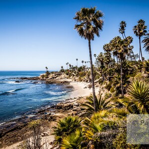 Laguna Beach Gift: Laguna Beach Print, Laguna Beach Poster, Southern California, Orange County CA, California Canvas, Coastal Home Decor