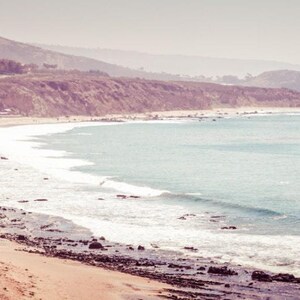 Crystal Cove Art: Newport Beach Print, Southern California Coast Art, Newport Beach Canvas, Orange County CA, Newport Beach Poster Retro image 2