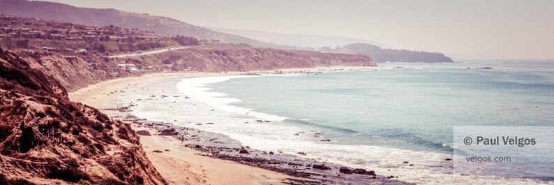 Crystal Cove Art: Newport Beach Print, Southern California Coast Art, Newport Beach Canvas, Orange County CA, Newport Beach Poster Retro image 2